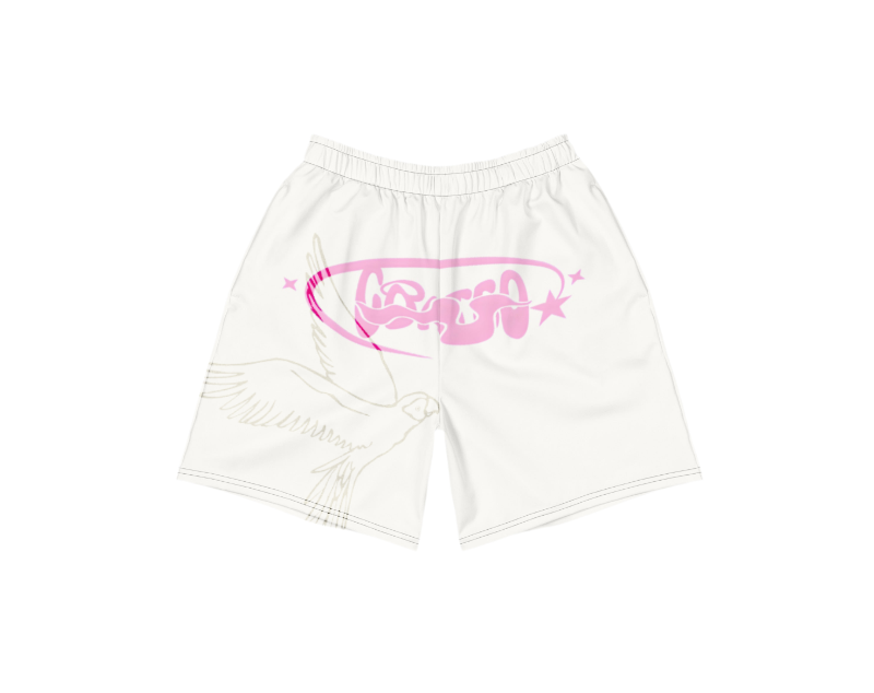 Goated Shorts - White and pink
