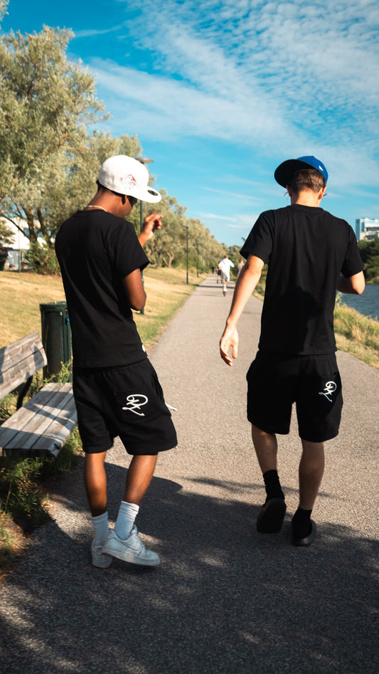MIDNIGHT BLACK SHORTS
