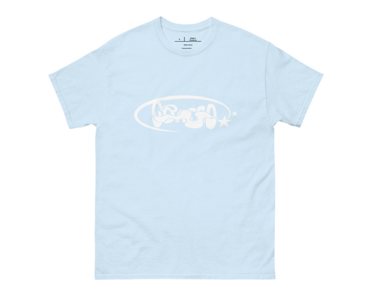 Goated T-shirt - Blue and White