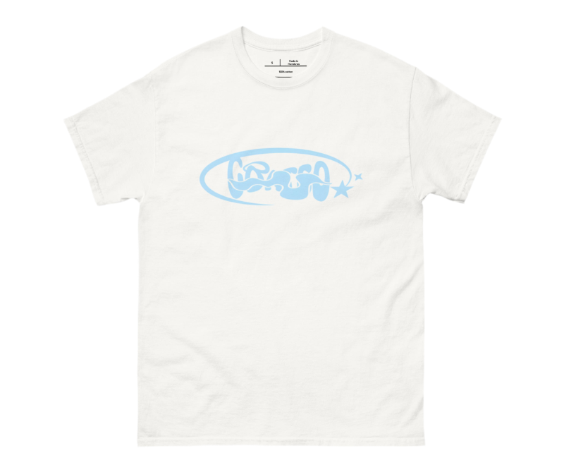 Goated T-shirt - White And Blue